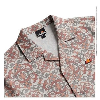 Ellesse Mens Melos Geometric Short-Sleeved Shirt