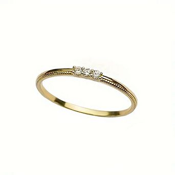 Minimalist Zircon Thin Band Ring for Women Party Daily Wear Fashion Jewelry