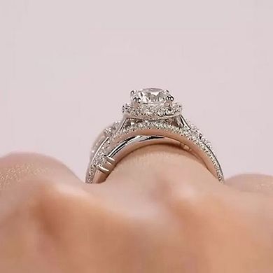 Multi-Band Wrap Cubic Zirconia Engagement Ring