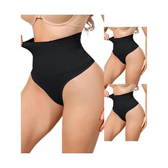 3 Packs Women's High Waisted Briefs Shapewear Tummy Control Underwear Badyshaper