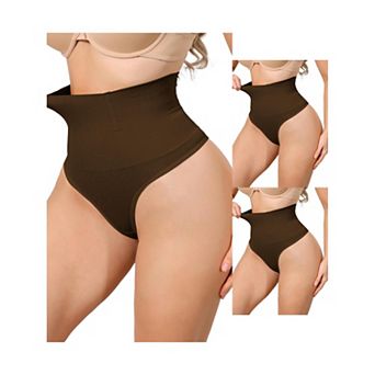 3 Packs Women's High Waisted Briefs Shapewear Tummy Control Underwear Badyshaper