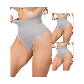 3 Packs Women's High Waisted Briefs Shapewear Tummy Control Underwear Badyshaper