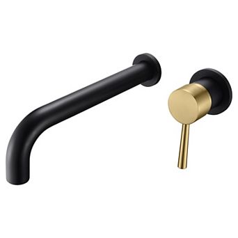 SUMERAIN Wall Mount Tub Filler, Extra Long Spout with High Flow Rate, Includes Brass Rough-in Valve