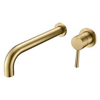 SUMERAIN Wall Mount Tub Filler, Extra Long Spout with High Flow Rate, Includes Brass Rough-in Valve