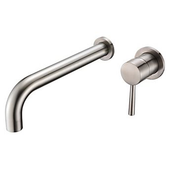 SUMERAIN Wall Mount Tub Filler, Extra Long Spout with High Flow Rate, Includes Brass Rough-in Valve