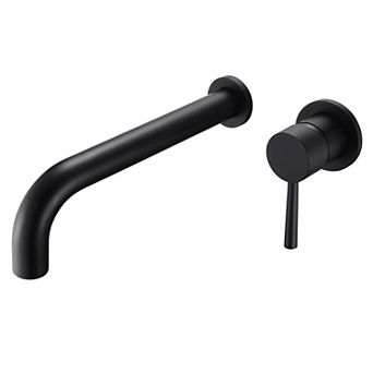 SUMERAIN Wall Mount Tub Filler, Extra Long Spout with High Flow Rate, Includes Brass Rough-in Valve