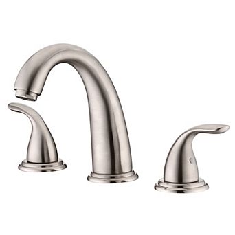 SUMERAIN 2 Handle Deck Mount Widespread Roman Bathtub Faucet with Valve, High Flow Rate
