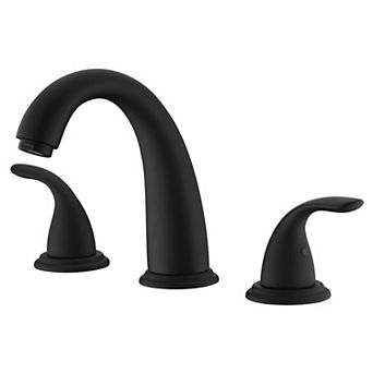 SUMERAIN 2 Handle Deck Mount Widespread Roman Bathtub Faucet with Valve, High Flow Rate