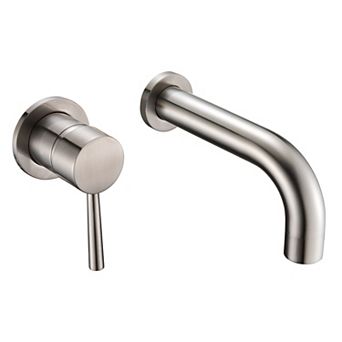 SUMERAIN Single Handle Wall Mount Bathroom Tub Faucet Set with Lefthand Handle and Rough in Valve