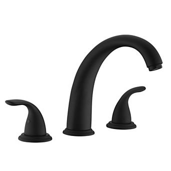 SUMERAIN Classic Roman Tub Faucet, Widespread 2 Handle 3 Hole Bathtub Faucet with Valve
