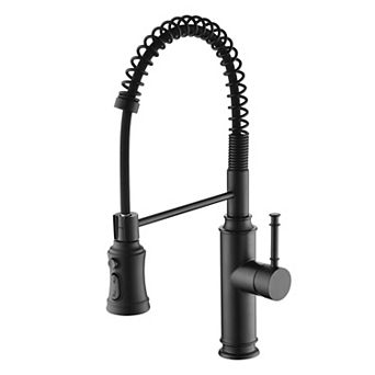 SUMERAIN Pull-Out Spring Sprayer Kitchen Sink Faucet with 360° Rotating Spout and Single Handle