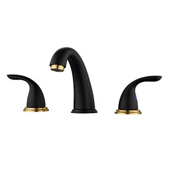 SUMERAIN 8 Inch Widespread Bathroom Faucet 3-Hole 2-Handle, SUS 304 Stainless Steel