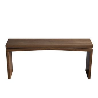 GOODSILO 65-Inch Rustic Solid Wood Veneer Console Table Farmhouse Entryway Sofa Table