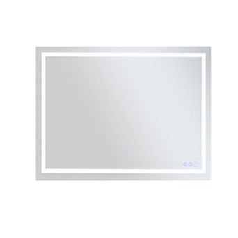 LED Anti-Fog Rectangular Modern Frameless Adjustable Light Wall Vanity Mirror
