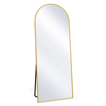 18 in W x 58 in H Arched Aluminum Alloy Frame Full Length Floor Mirror