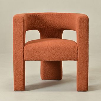Modern 3-Legs Boucle Upholstered Armchairs