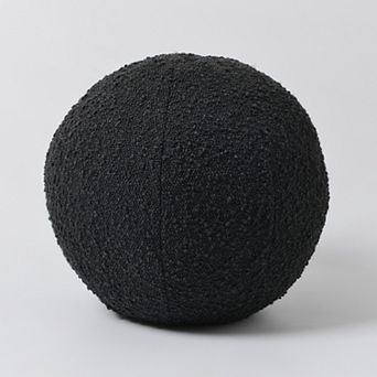 12 inch Detachable Boucle Ball Throw Pillow