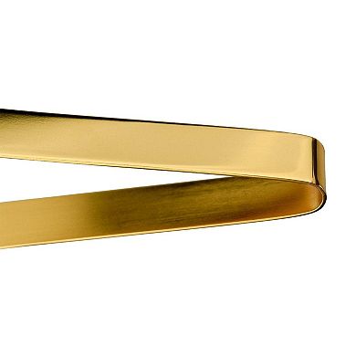 Ice Tongs Stainless Steel Gold Plate