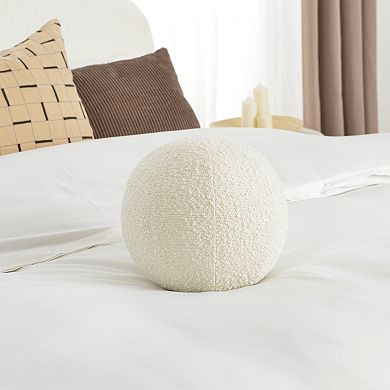 9 inch Detachable Boucle Ball Throw Pillow