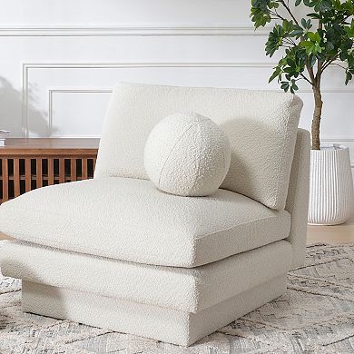 9 inch Detachable Boucle Ball Throw Pillow