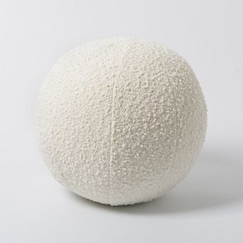 9 inch Detachable Boucle Ball Throw Pillow