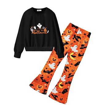 Arshiner Girls Piece Clothes Long Sleeve Sweatshirt Flared Pants Fall Clothing Set