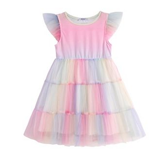 Arshiner Toddler Tutu Dress Girls Tulle Dresses Ruffle Tiered Swing Twirly Summer Sundress