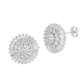 Everyday by Sunkissed Cubic Zirconia Baguette & Round Stud Earrings