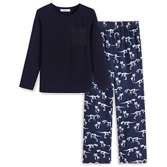 Arshiner Boys Loosefit Pajamas Long Sleeve Top And Pants Car Print Piece Pajama Set For Big Boys