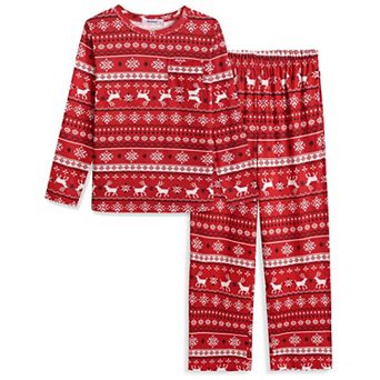 Arshiner Boys Loosefit Pajamas Long Sleeve Top And Pants Car Print Piece Pajama Set For Big Boys