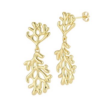 Everyday by Sunkissed Polished Coral Drop Earrings