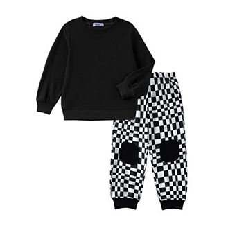 Arshiner Boys Pant Sets Long Sleeve Shirts And Pants Crewneck Sweatshirt For Fall Winter