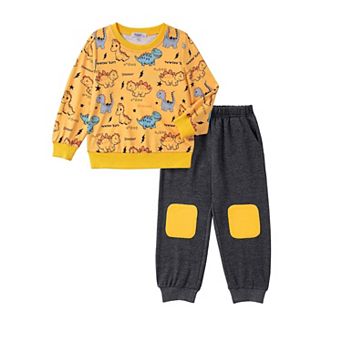 Arshiner Boys Pant Sets Long Sleeve Shirts And Pants Crewneck Sweatshirt For Fall Winter