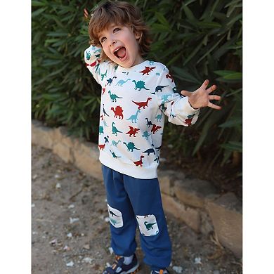 Arshiner Boys Pant Sets Long Sleeve Shirts And Pants Crewneck Sweatshirt For Fall Winter