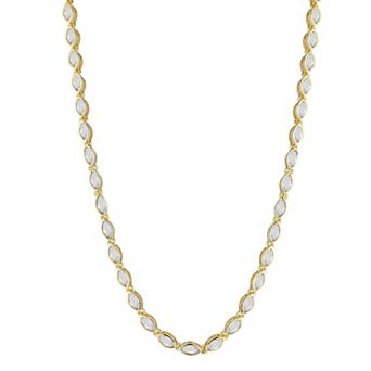 Everyday by Sunkissed Cubic Zirconia Marquise Tennis Necklace