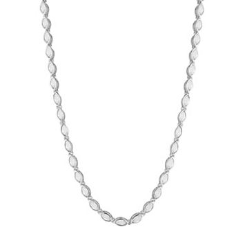 Everyday by Sunkissed Cubic Zirconia Marquise Tennis Necklace