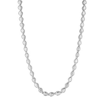 Everyday by Sunkissed Cubic Zirconia Pear Bezel Tennis Necklace