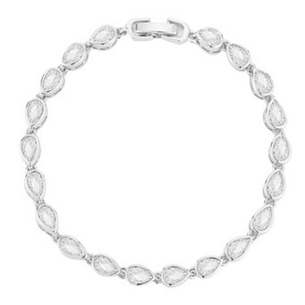 Everyday by Sunkissed Cubic Zirconia Pear Tennis Bracelet