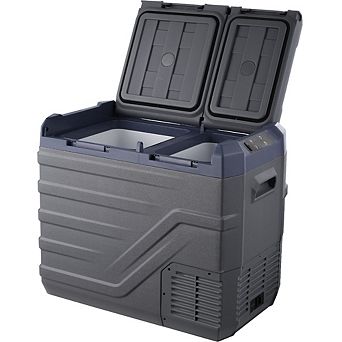 12 Volt Car Refrigerator 40 L Dual Zone Portable Freezer Compressor Cooler For Outdoor Camping RV