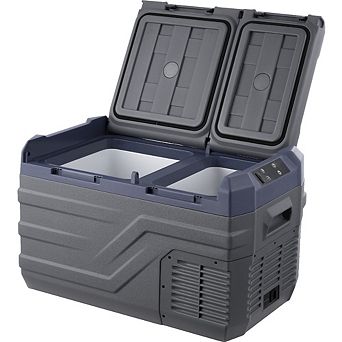 Dual Zone Car Refrigerator 25L Portable Freezer 12V Compressor Cooler for RV Camping