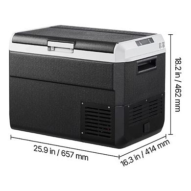 12 Volt Car Refrigerator 52.8 Qt Portable Electric Cooler For Camping