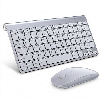 Loheer Mini Wireless Keyboard And Mouse Set 11 Inch Waterproof 2.4G For PC Office