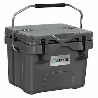 16-qt Portable Insulated Ice Cooler 24 Can For Camping