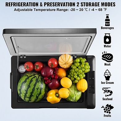 Portable Car Refrigerator 70L Single Zone Freezer Compressor Cooler For RV