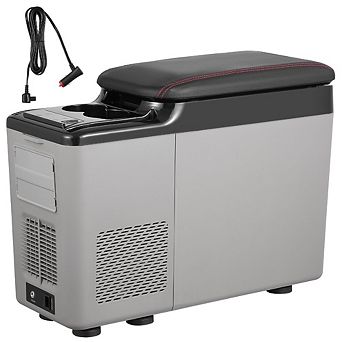 15L Portable Car Refrigerator 12V Armrest Fridge Single Zone Compressor Cooler For Camping