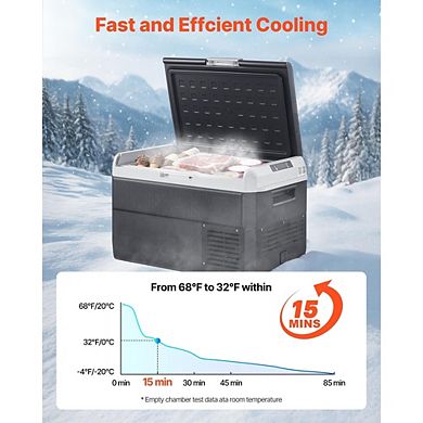 12 Volt Car Refrigerator 42 Quart Portable Electric Cooler Compressor Freezer for Camping RV