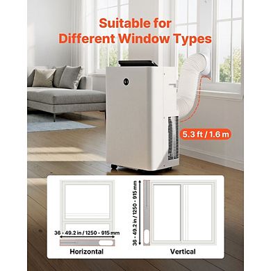 Portable Air Conditioner 12000 BTU 4-in-1 Standing Room AC Unit Cooling Dehumidifier