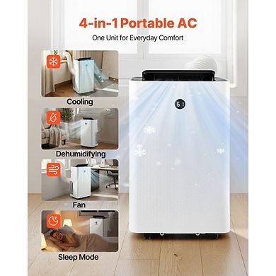 Portable Air Conditioner 14000 BTU Standing Cooling AC Unit For Indoor Room