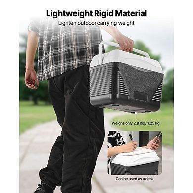 Portable Hard Cooler 8.5 QT Insulated Ice Box Outdoor Camping