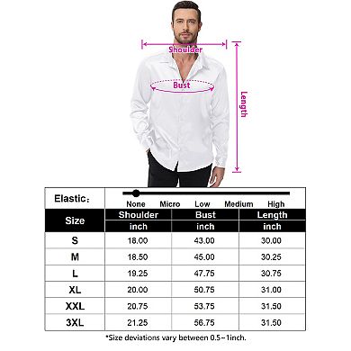 Men's Long Sleeve Button Down Casual T-Shirt